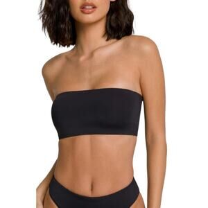 Good American Black Better Band Strapless Bandeau Swim Top 2XL NWOT $39 MSRP